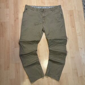 Hoggs of Fife Pauly Chino Trouser Khaki Cotton Stretch Mens Waist 44 Leg 33